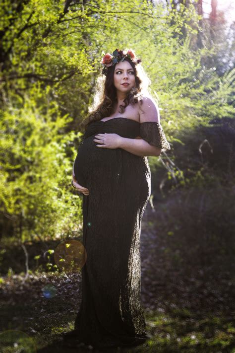 Maternity dress with a witchy twist